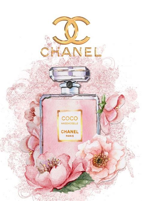 chanel tekening|Chanel perfume logo.